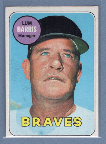 1969 Topps #196 Lum Harris (st)(a) VG  GO850