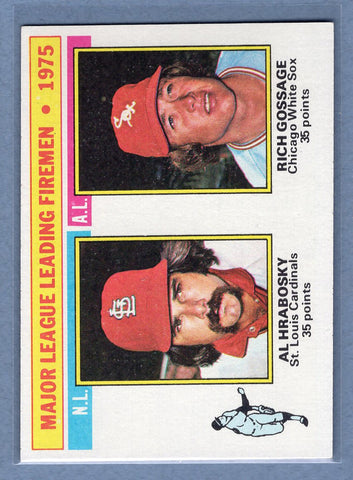 1976 Topps #205 Leading Firemen  (f) EX-MT  GO450