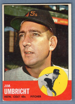 1963 Topps #99 Jim Umbricht VG-EX Set Break