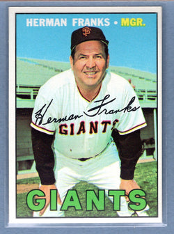 1967 Topps #116 Herman Franks EX-MT  GO263