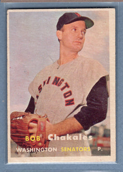 1957 Topps #261 Bob Chakales (b) EX   GO260