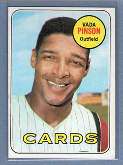 1969 Topps #160 Vada Pinson (c) EX-MT  GO602
