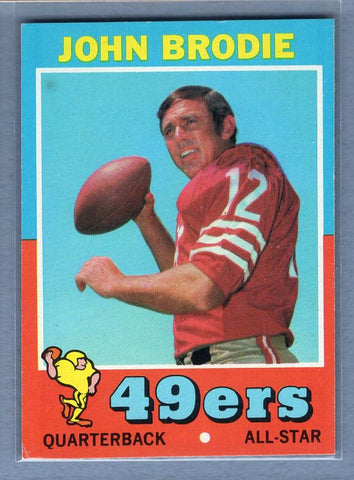 1971 Topps #100 John Brodie EX  GO244