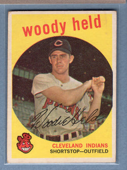 1959 Topps #266 Woody Held (b) VG-EX   GO410