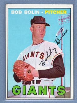 1967 Topps #252 Bob Bolin (No White Streak Between Bob and Bolin) VG-EX  GO360