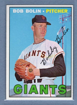 1967 Topps #252 Bob Bolin (No White Streak Between Bob and Bolin) EX-MT   GO440