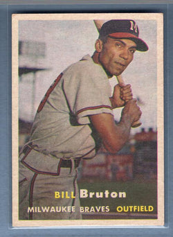 1957 Topps #48 Bill Bruton(2) VG-EX  GO295