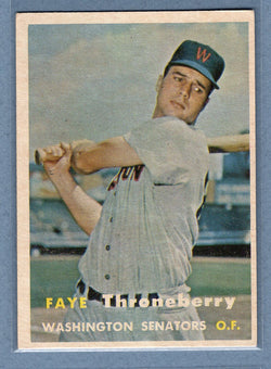 1957 Topps #356 Faye Throneberry (b) EX   GO260