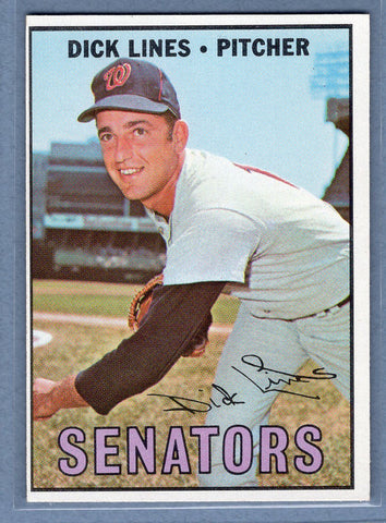 1967 Topps #273 Dick Lines EX-MT  GO460