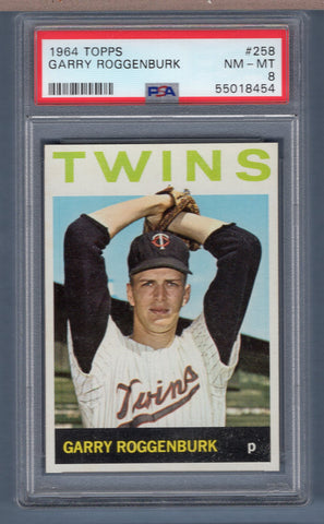 1964 Topps #258 Garry Roggenburk (55018454) PSA 8