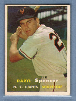 1957 Topps #49 Daryl Spencer VG-EX  GO295