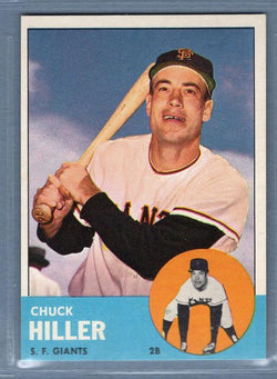 1963 Topps #185 Chuck Hiller EX-MT  GO393