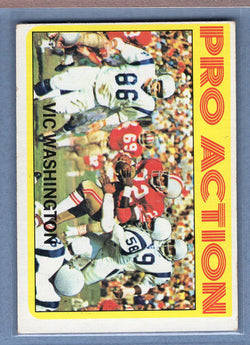 1972 Topps #255 Vic Washington VG-EX  GO100