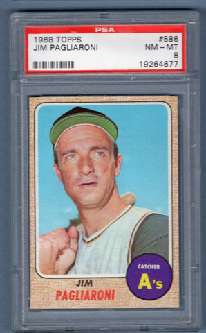 1968 Topps #586 Jim Pagliaroni (19264677) PSA 8