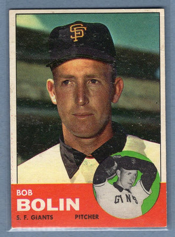 1963 Topps #106 Bob Bolin VG-EX Set Break