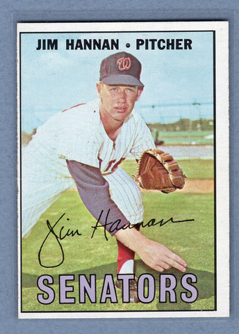 1967 Topps #291 Jim Hannan EX-MT  GO390