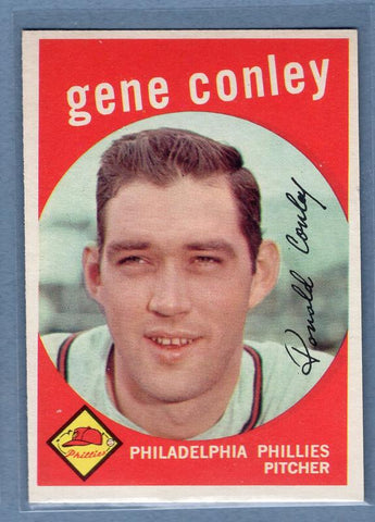 1959 Topps #492 Gene Conley EX-MT High Grade Set Break B