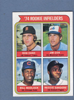 1974 Topps Baseball #600 Rookie Infielders(Madlock) NM-MT 001
