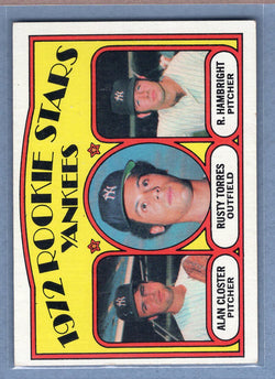 1972 Topps #124 Yankees Rookies (a) EX  GO315