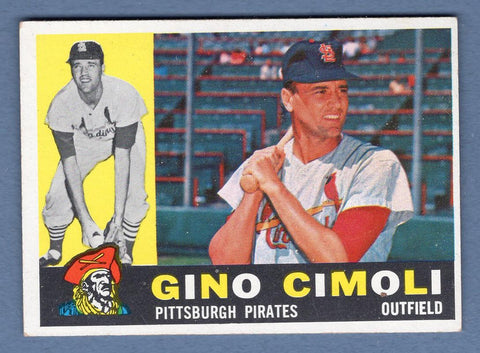 1960 Topps #58 Gino Cimoli EX   CCS5