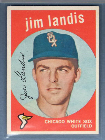 1959 Topps #493 Jim Landis EX-MT High Grade Set Break B