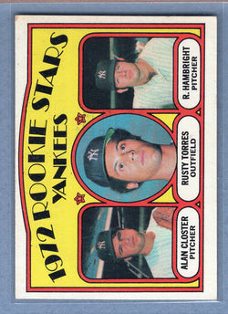 1972 Topps #124 Yankees Rookies (b) EX  GO315