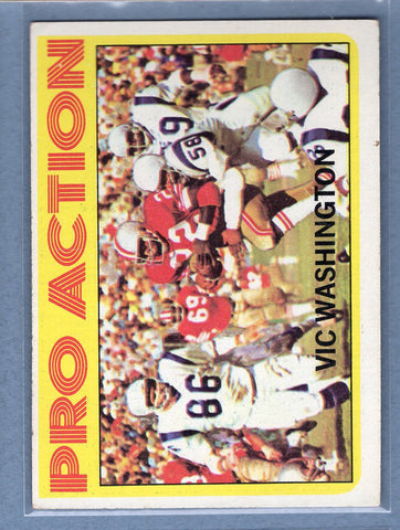 1972 Topps #255 Vic Washington EX-MT  GO210