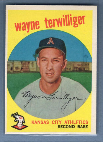 1959 Topps #496 Wayne Terwilliger EX-MT High Grade Set Break B