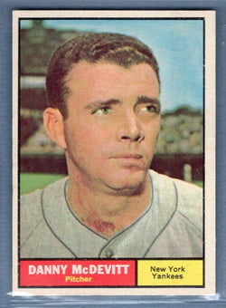 1961 Topps #349 Danny McDevitt EX   GO417