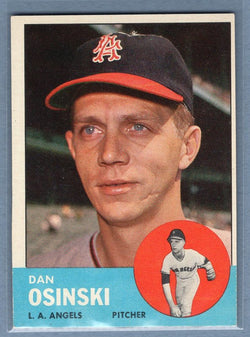 1963 Topps #114 Dan Osinksi VG-EX Set Break