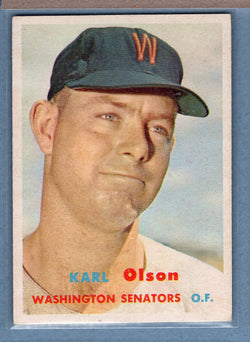 1957 Topps #153 Karl Olson EX    GO38