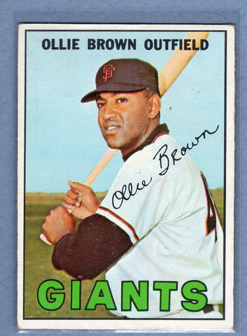 1967 Topps #83 Ollie Brown EX  GO368
