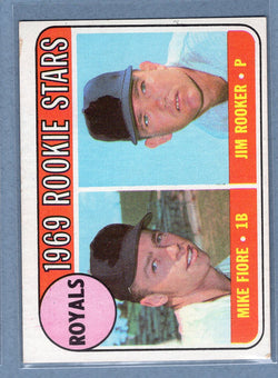 1969 Topps #376 Royals Rookies (b) EX  GO350