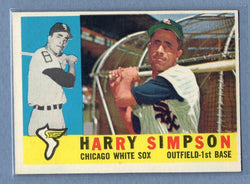 1960 Topps #180 Harry Simpson(c) EX   GO550