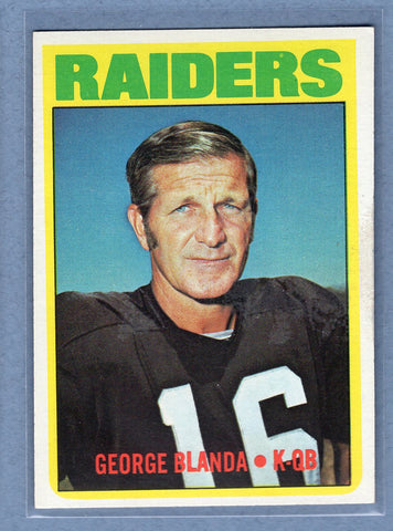1972 Topps #235 George Blanda (HOF) EX-MT  GO326