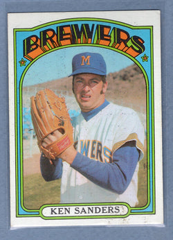 1972 Topps #391 Ken Sanders (st) VG   GO311