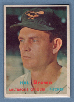 1957 Topps #194 Hal Brown (1) EX    GO38