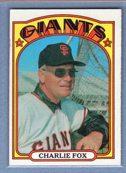 1972 Topps #129 Charlie Fox MG (a) EX-MT  GO315