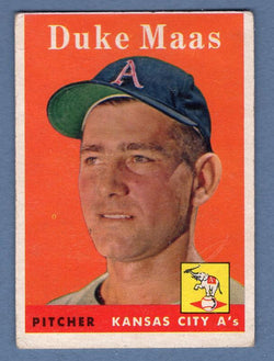 1958 Topps #228 Duke Maas VG-EX  GO495