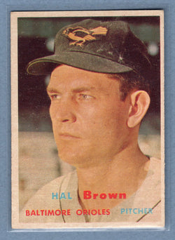 1957 Topps #194 Hal Brown (2) EX    GO38