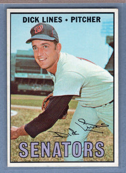 1967 Topps #273 Dick Lines EX  GO360