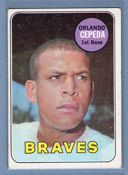 1969 Topps #385 Orlando Cepeda (HOF) EX  GO350