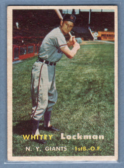 1957 Topps #232 Whitey Lockman EX    GO38