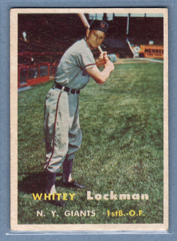 1957 Topps #232 Whitey Lockman EX    GO38