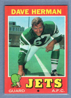 1971 Topps #124 Dave Herman EX-MT  GO244