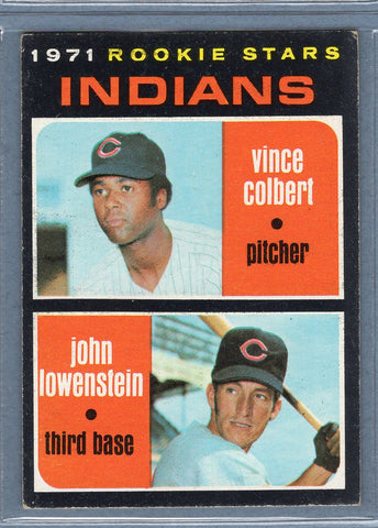 1971 Topps #231 Indians Rookies (Vince Colbert)  EX  SB1