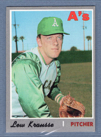 1970 Topps #233 Lew Krausse  EX-MT  SB2