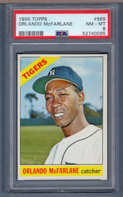 1966 Topps #569 Orlando McFarlane (52740095) PSA 8