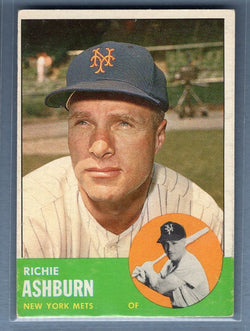 1963 Topps #135 Richie Ashburn (HOF) VG-EX Set Break