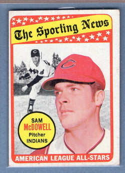 1969 Topps #435 Sam McDowell All Star (a) VG-EX  GO577